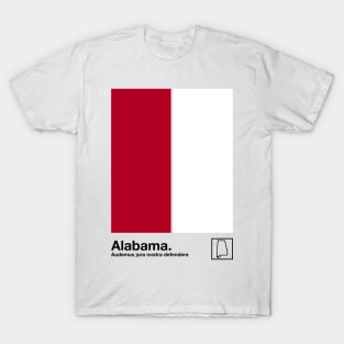 Alabama  // Original Minimalist Artwork Poster Design T-Shirt